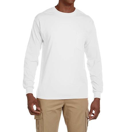 Gildan Ultra Cotton 6 oz. Long-Sleeve Pocket T-Shirt