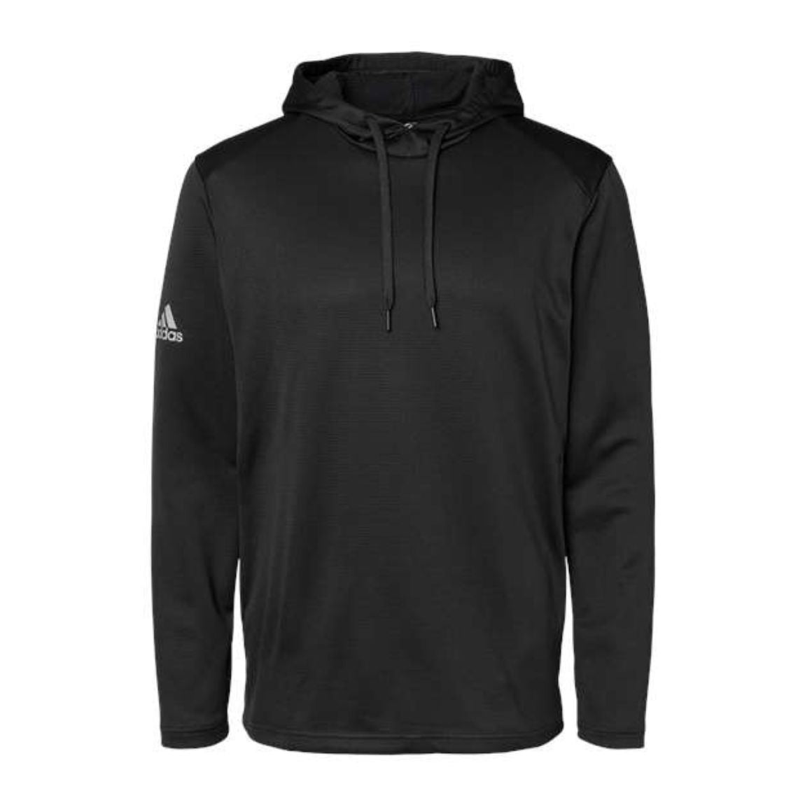 Adidas - Textured Mixed Media Hooded Sweatshirt
