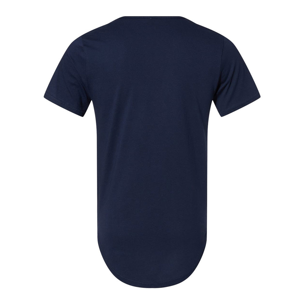 Mens Jersey Short Sleeve Tee With Curved Hem