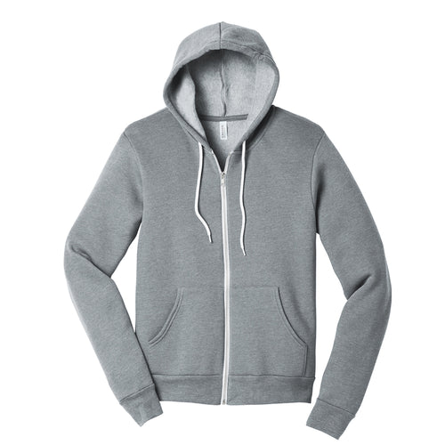 Unisex Poly-Cotton Fleece Full-Zip Hoodie