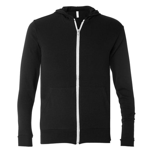 Unisex Triblend Full-Zip Lightweight Hoodie