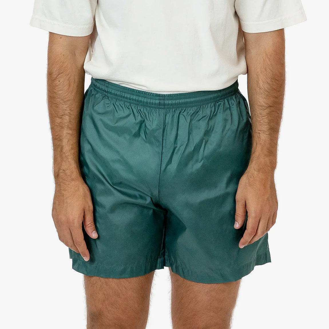 Nylon Taffeta Wide Shorts