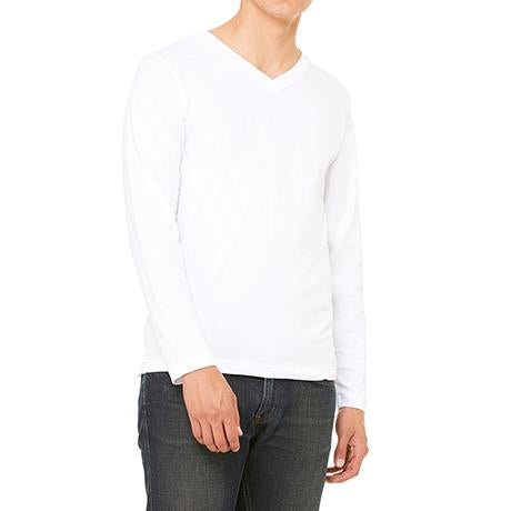 Bella + Canvas Jersey Long-Sleeve V-Neck T-Shirt