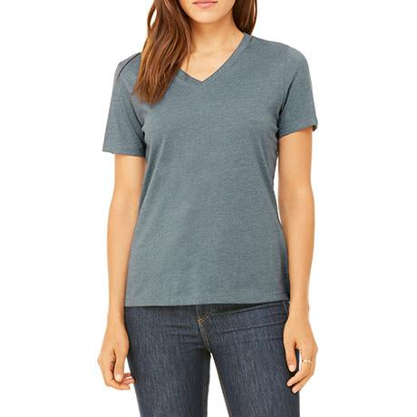 Bella + Canvas Ladies' Relaxed Jersey Short-Sleeve V-Neck T-Shirt