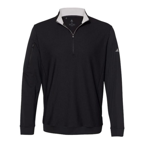 Adidas - Performance Textured Quarter-Zip Pullover