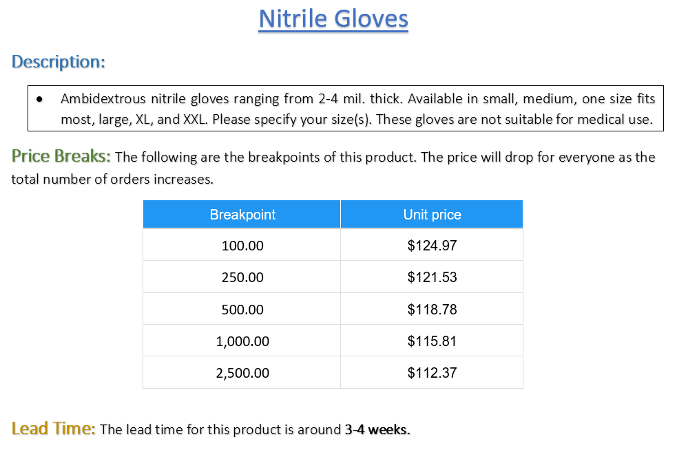 MWBE - Nitrile Gloves - Pack of 10 (Listing ID: 6617454116933)