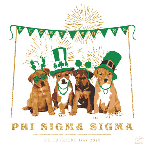 Phi Sig St. Patrick Dogs Art