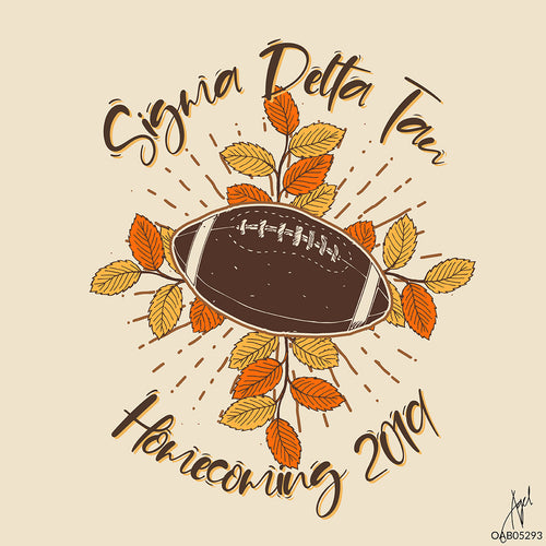 SDT Homecoming Football Art