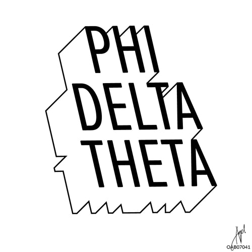 Phi Delt 3D Typography Art