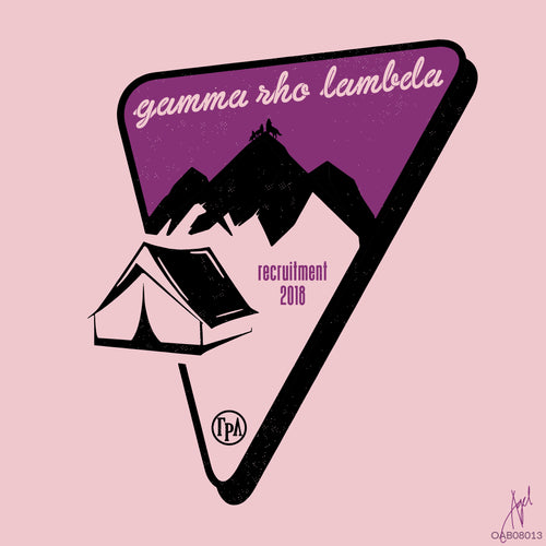 Gamma Rho Lambda Camping Art