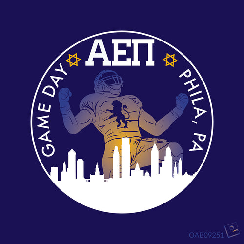 AEPi Gameday Skyline Art