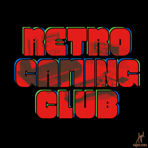 Retro Gaming Club Halftone Art