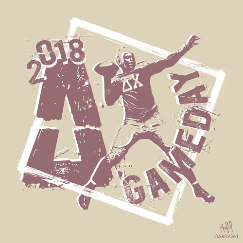 Delta Chi Retro Gameday Art