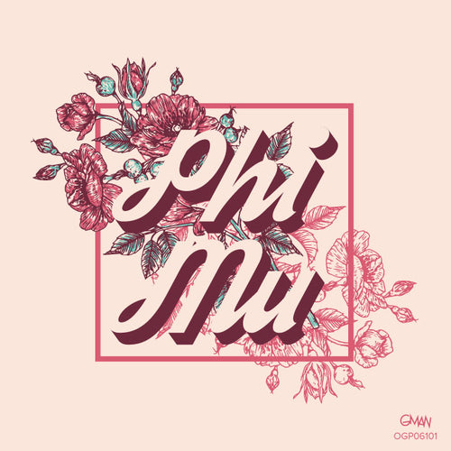 Phi Mu Floral Preppy Art