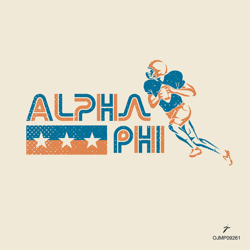 Alpha Phi Retro Gameday Art