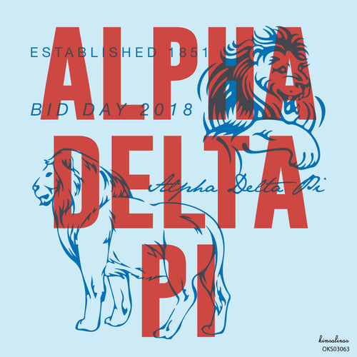 ADPi Two Lion Art