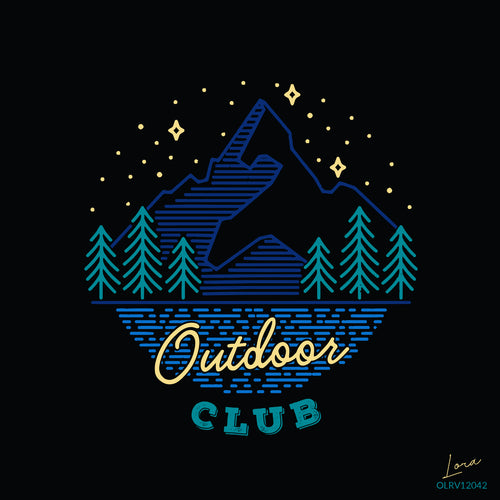 Outdoor Club Line Art