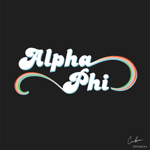 Alpha Phi Rainbow PR Art