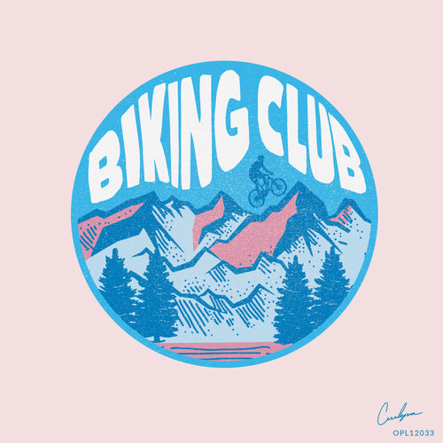 Biking Club Mountains Art