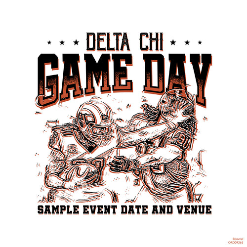 Delta Chi Vintage Gameday Art