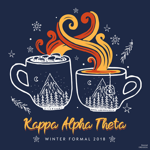 Theta Winter Mug & Cup Art