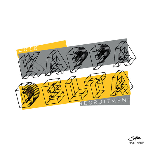 Kappa Delta 3D Wireframe Art