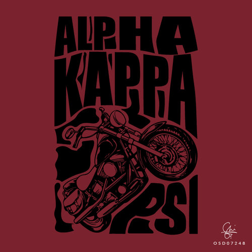 AKPsi Motorcycle Art