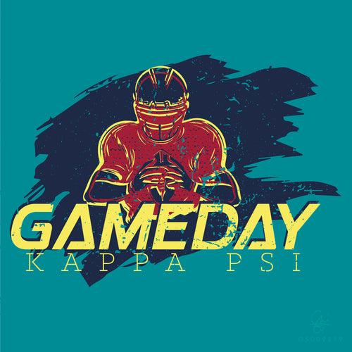 Kappa Psi Retro Gameday Art