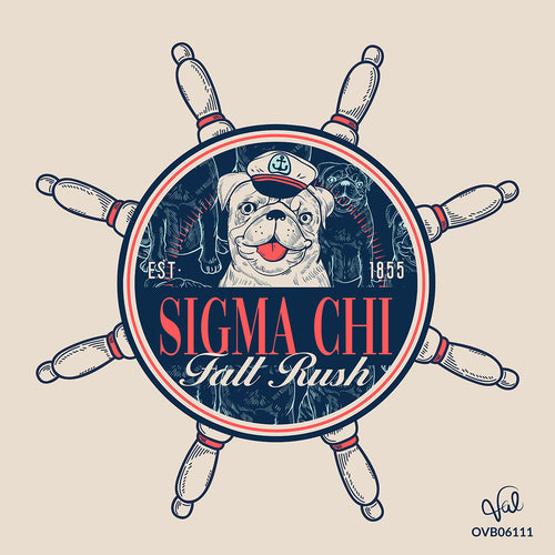 Sigma Chi Captain Pug Art