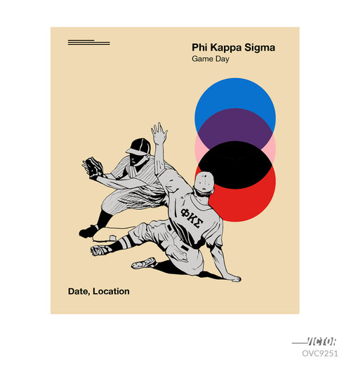 Phi Kap Vintage Gameday Art