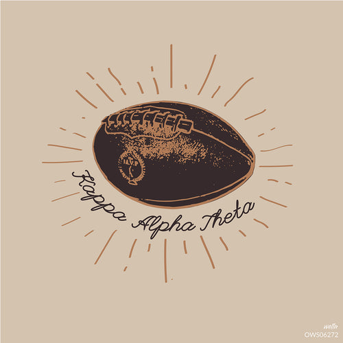 Theta Retro Football Art