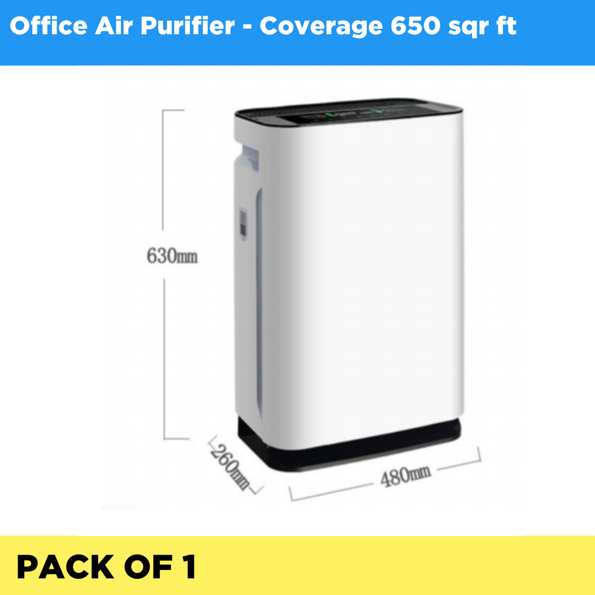 Office Air Purifier 450-600 sq.ft - Pack of 1 (Listing ID: 6617452380229)