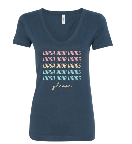 Wash Your Hands Ladies Tee(Listing ID:4406358147141)