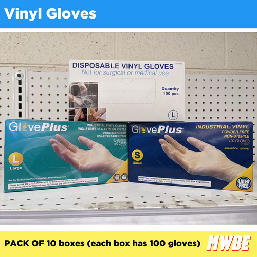 MWBE - Vinyl Gloves - Pack of 10 (Listing ID: 6617454248005)