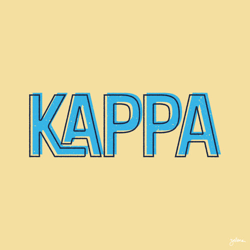 Kappa Letter Art