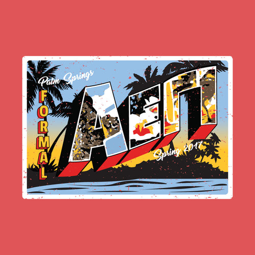 AEPi Formal Postcard Art