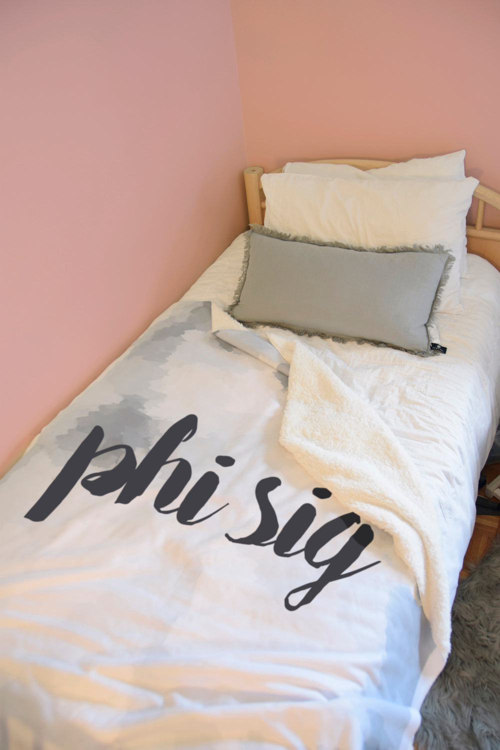 The Phi Sig "Couldn't be Softer" Sherpa Blanket