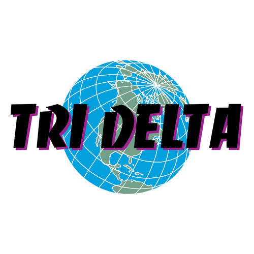 Tri Delta Globe Art